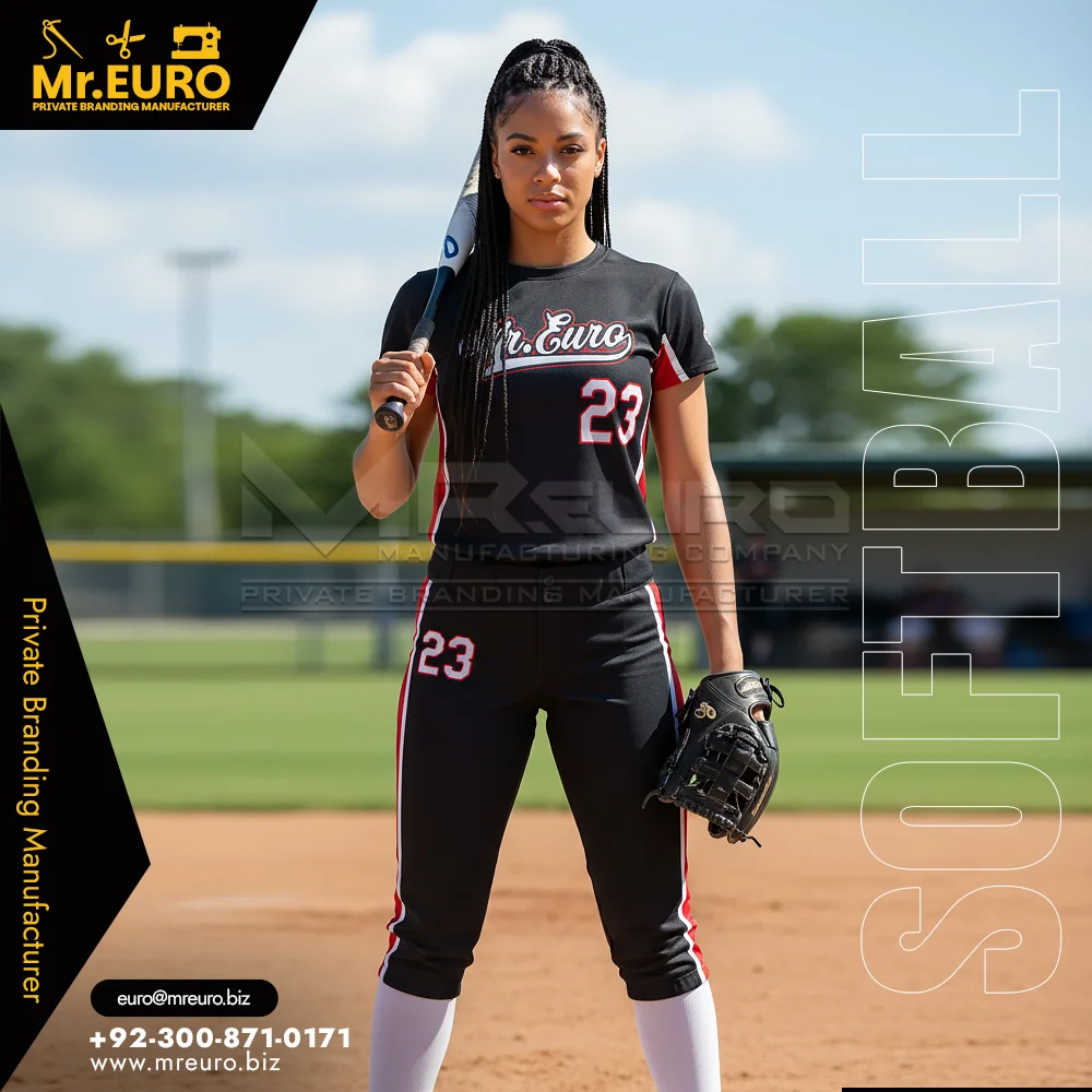 Custom Crew Neck Softball Uniform Sublimated Team Set Wear - Custom Baseball-Softball Uniforms