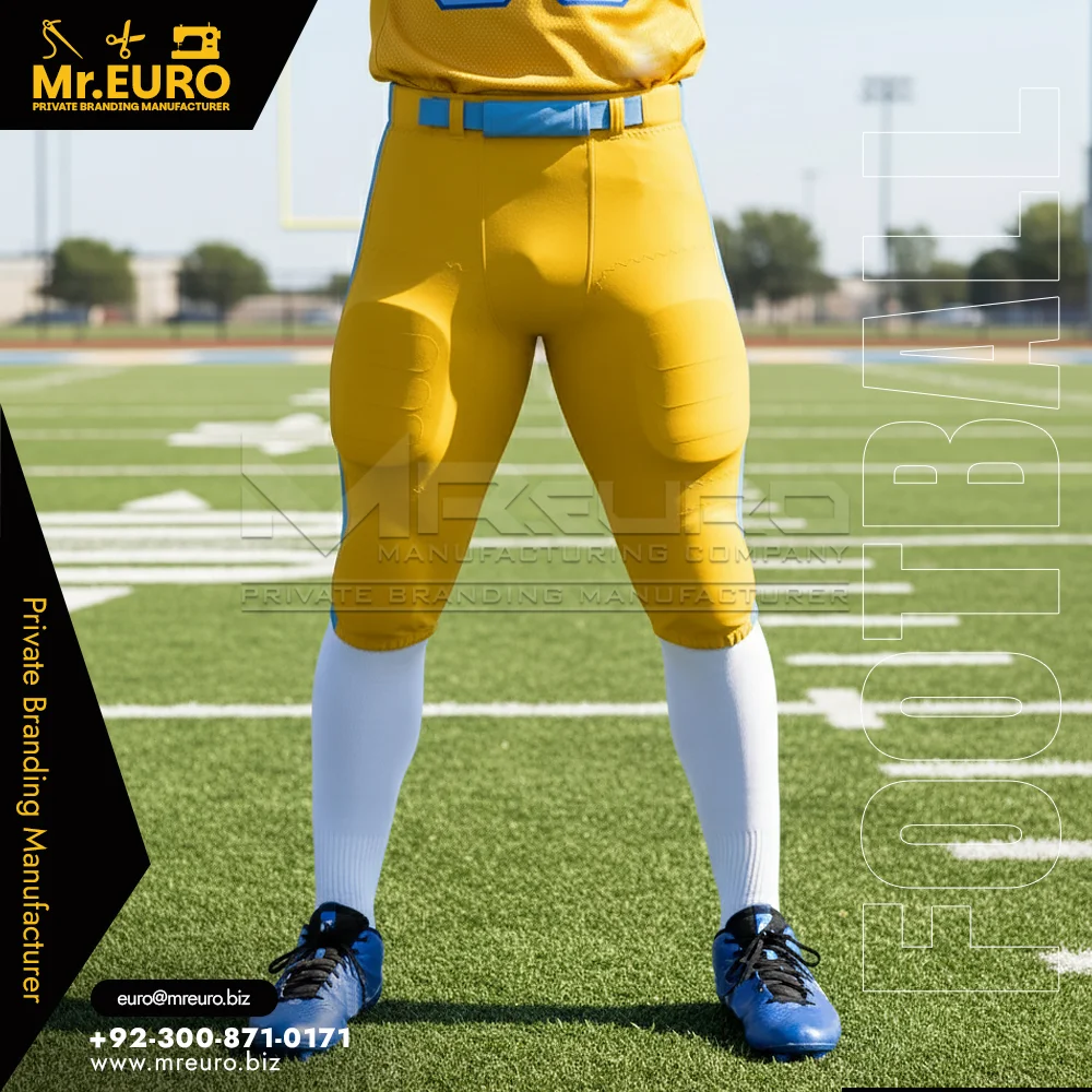 Custom American Football Belt Pants Custom Team Design - Custom American Football Uniforms