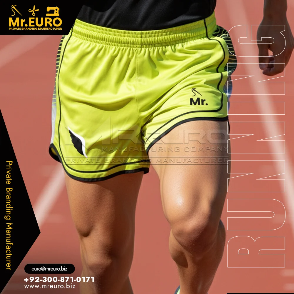 Custom Neon Yellow Running Shorts For High-Visibility Runs - Custom Running Uniforms
