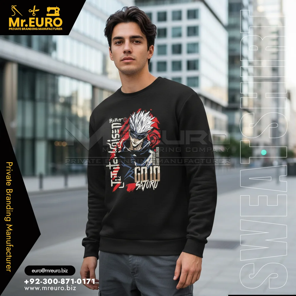 Custom Black Casual Graphic Sweatshirt for Everyday Wear - Hoodies-Sweatshirts