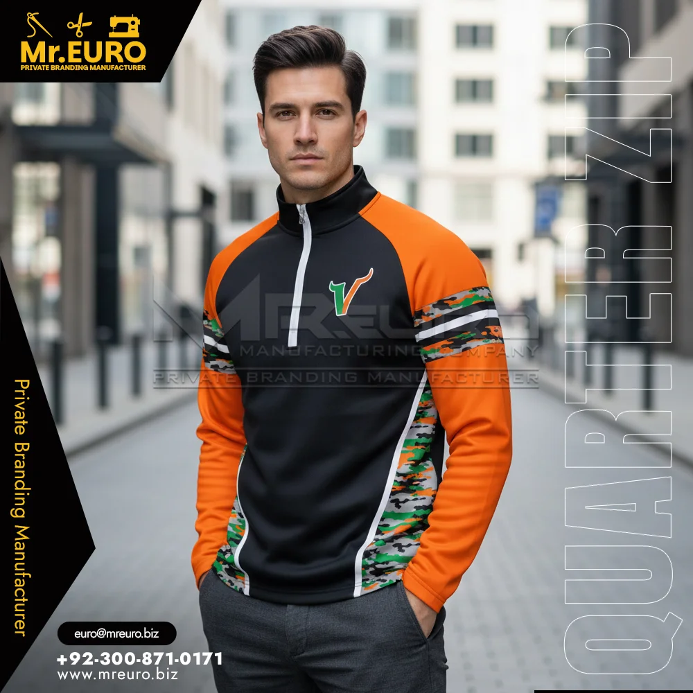 Custom Sublimated 1/4 Zip Pullover for Casual Layering - Hoodies-Sweatshirts