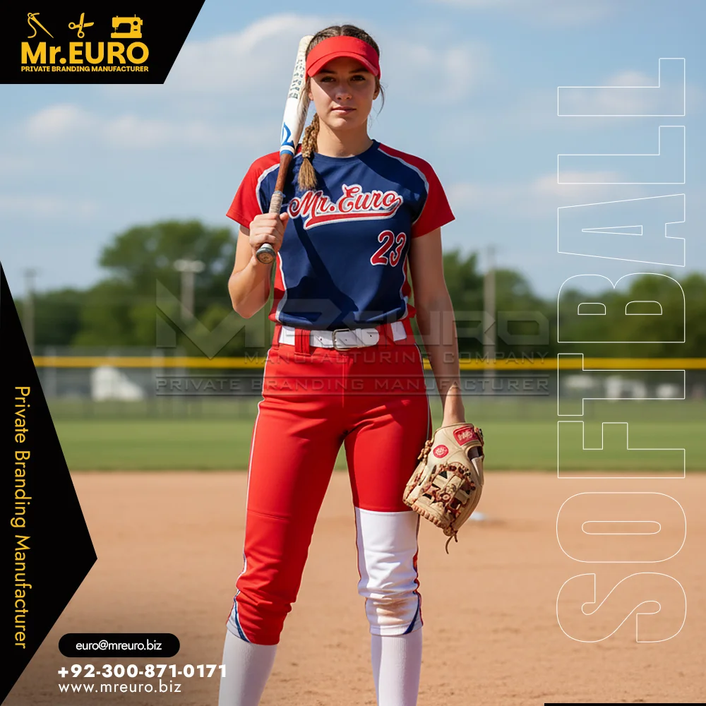 Custom Softball Crew Neck Jersey & Pant Sublimation Sports Uniform - Custom Baseball-Softball Uniforms