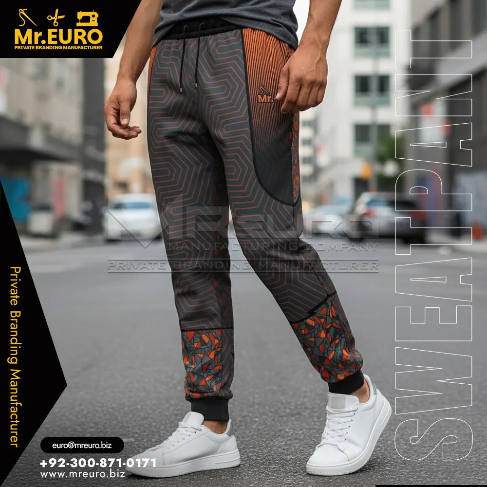 Custom Casual Streetwear Patterned Sweat Pant - Sweat Pants