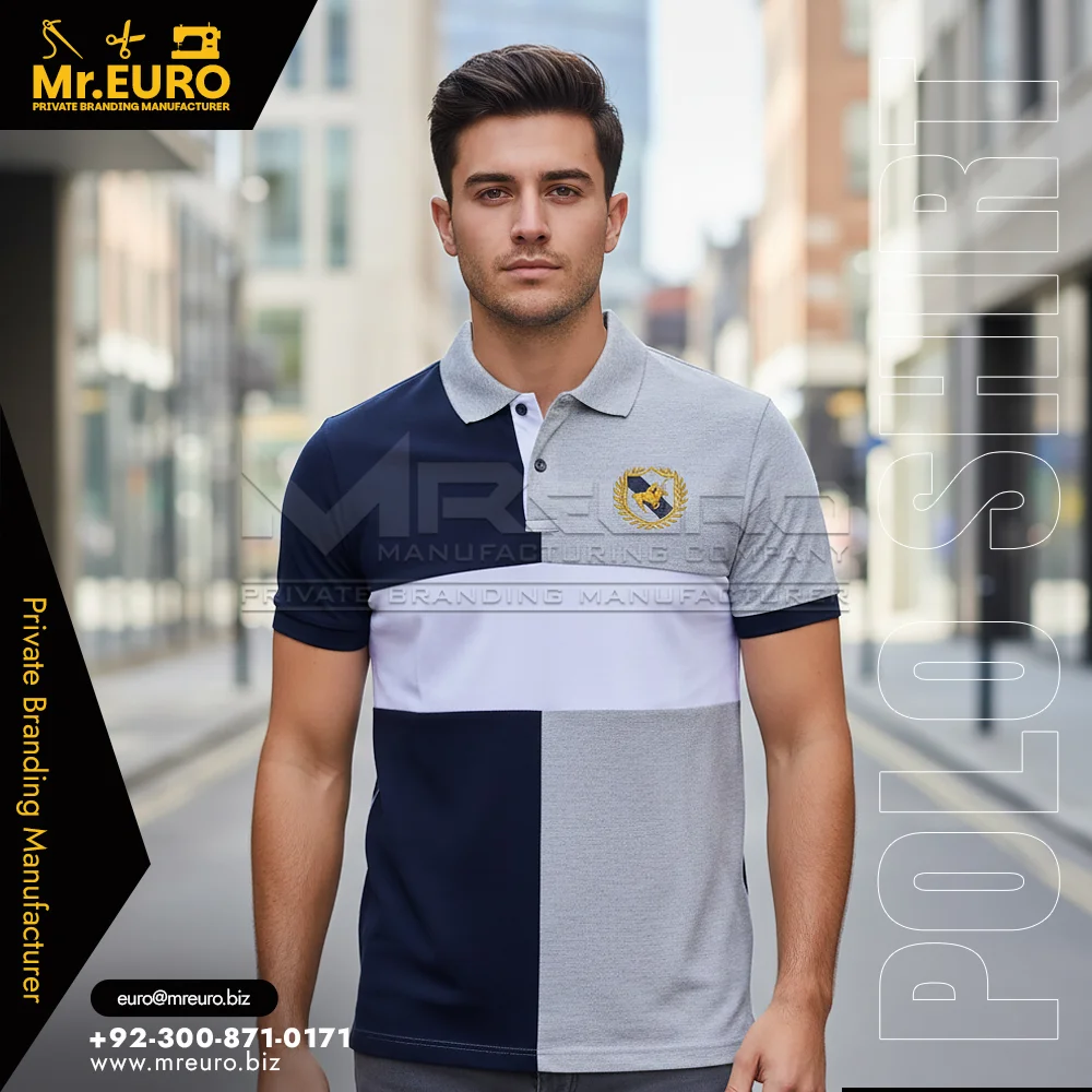 Custom Two Tone Casual Cotton Polo Shirt Smart Style - Polo Shirts