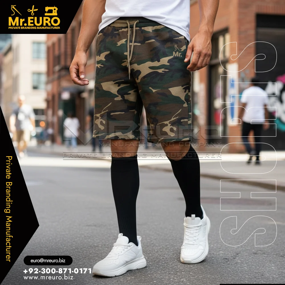 Custom Sublimation Camo Sports Shorts Active Training - Sports Shorts
