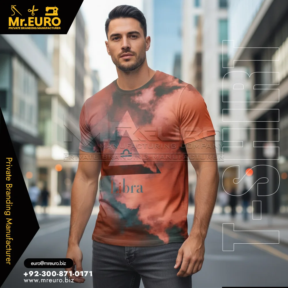 Custom Brown Abstract Sublimation T-Shirt Modern Look - Sublimation T-Shirts