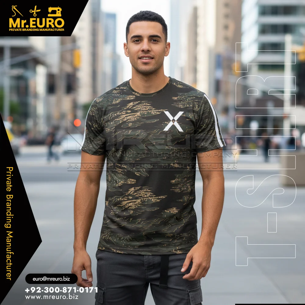 Custom Casual Camouflage Sublimation T-Shirt Daily Wear - Sublimation T-Shirts