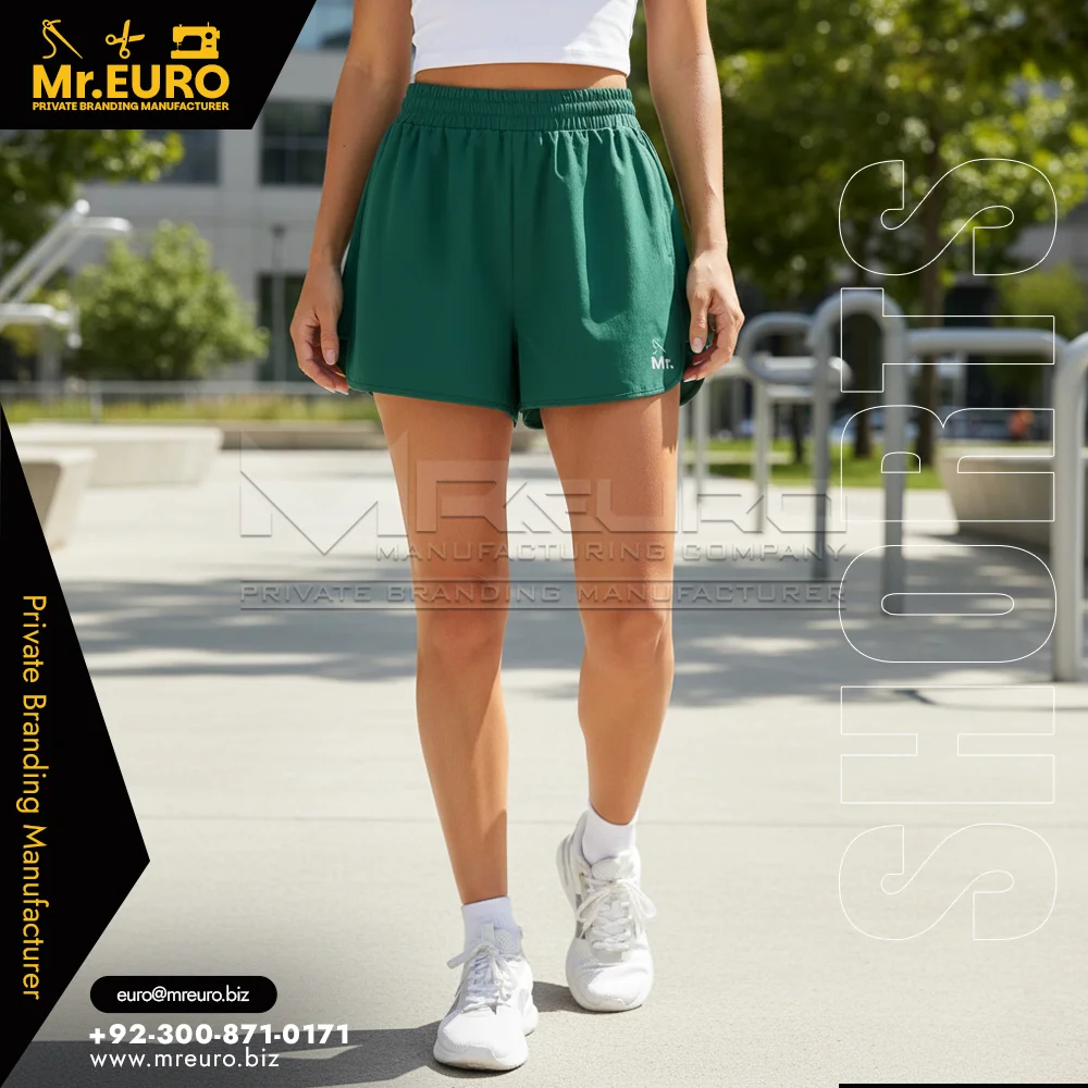 Custom Trendy Green Casual Shorts Women Summer - Women Shorts