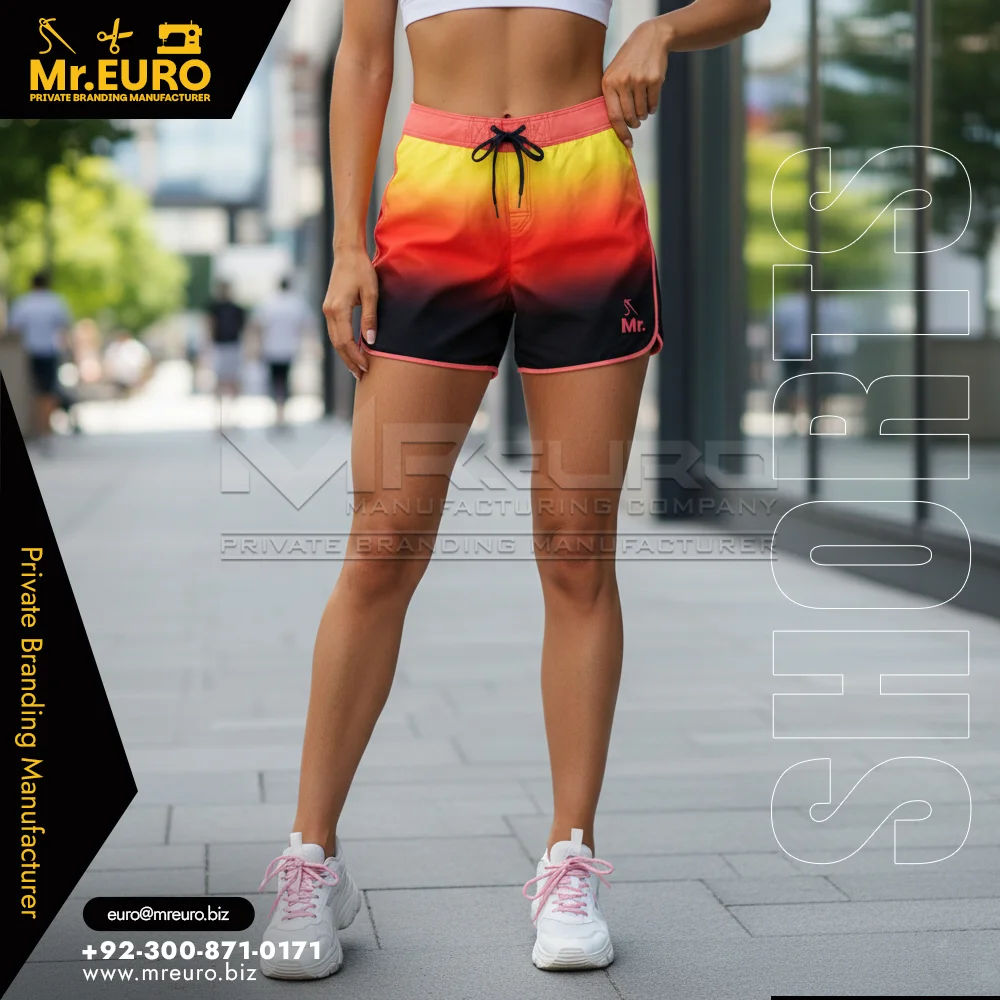 Custom Multicolor Casual Shorts Women Vibrant Style - Women Shorts