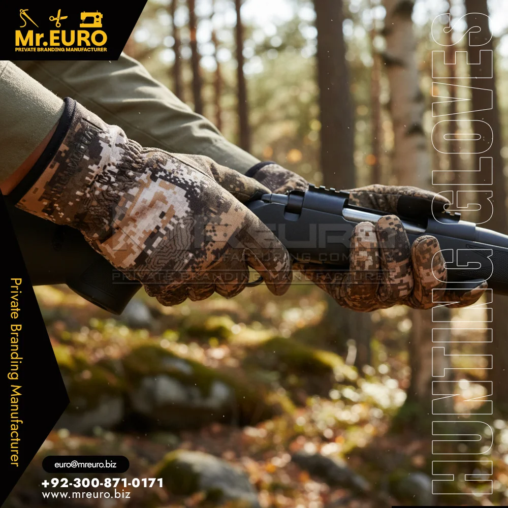 Custom Grip Outdoor Camouflage Hunting Gloves - Hunting Gloves