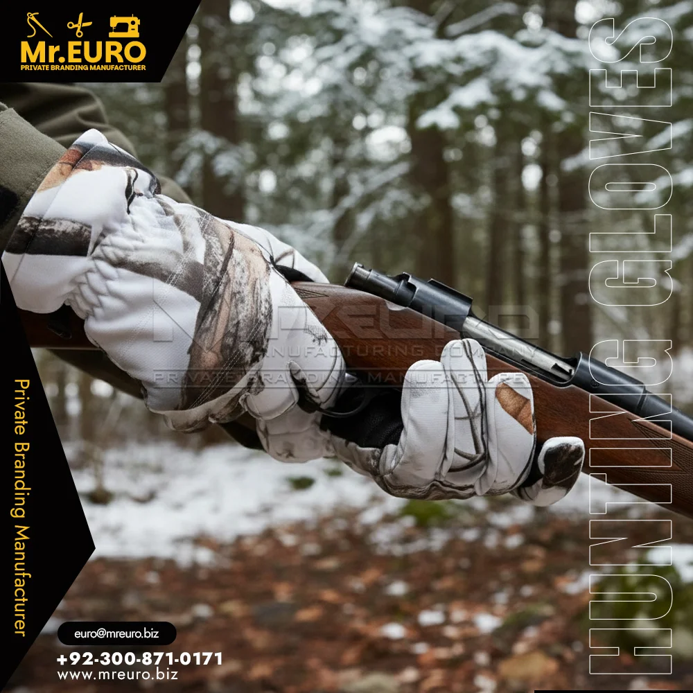 Custom Insulated Camouflage Winter Hunting Gloves - Hunting Gloves