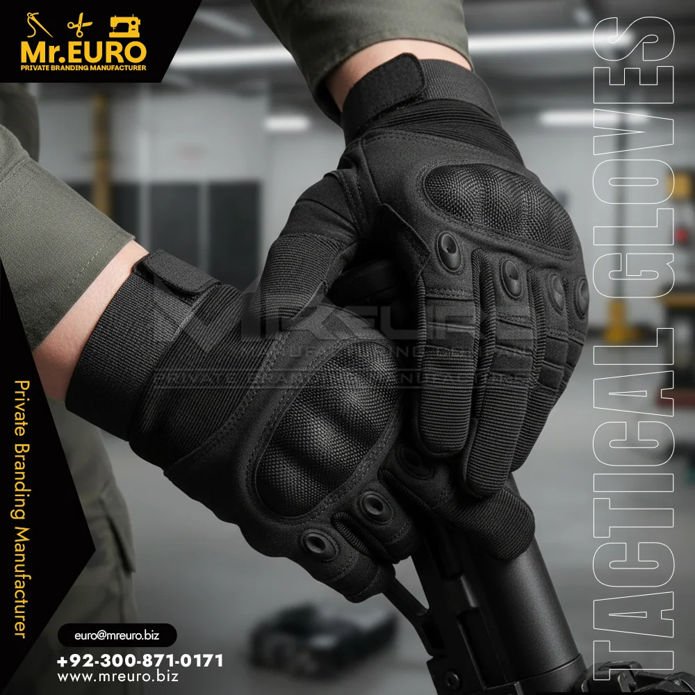 Custom Black Professional Shooting Tactical Glove Set - Tactical Gloves