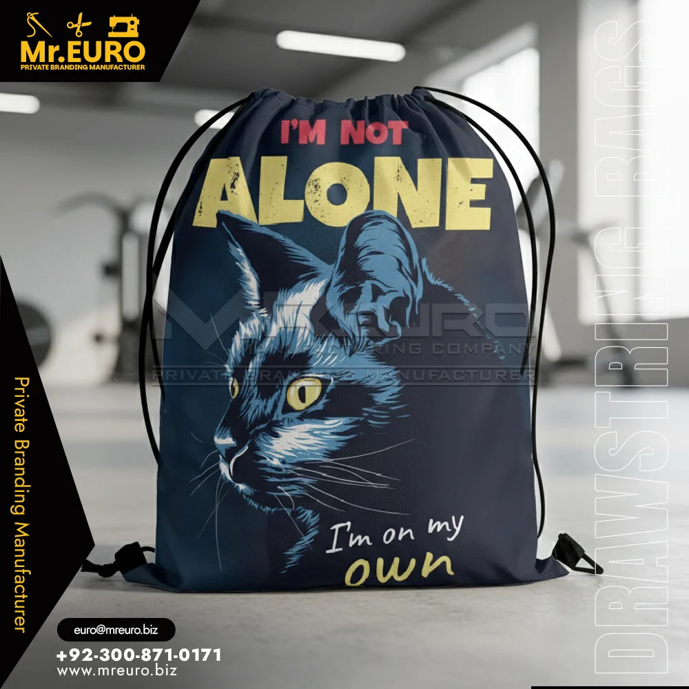 Custom I Am Not Alone Print Sublimation Drawstring Bag - Drawstring Bags