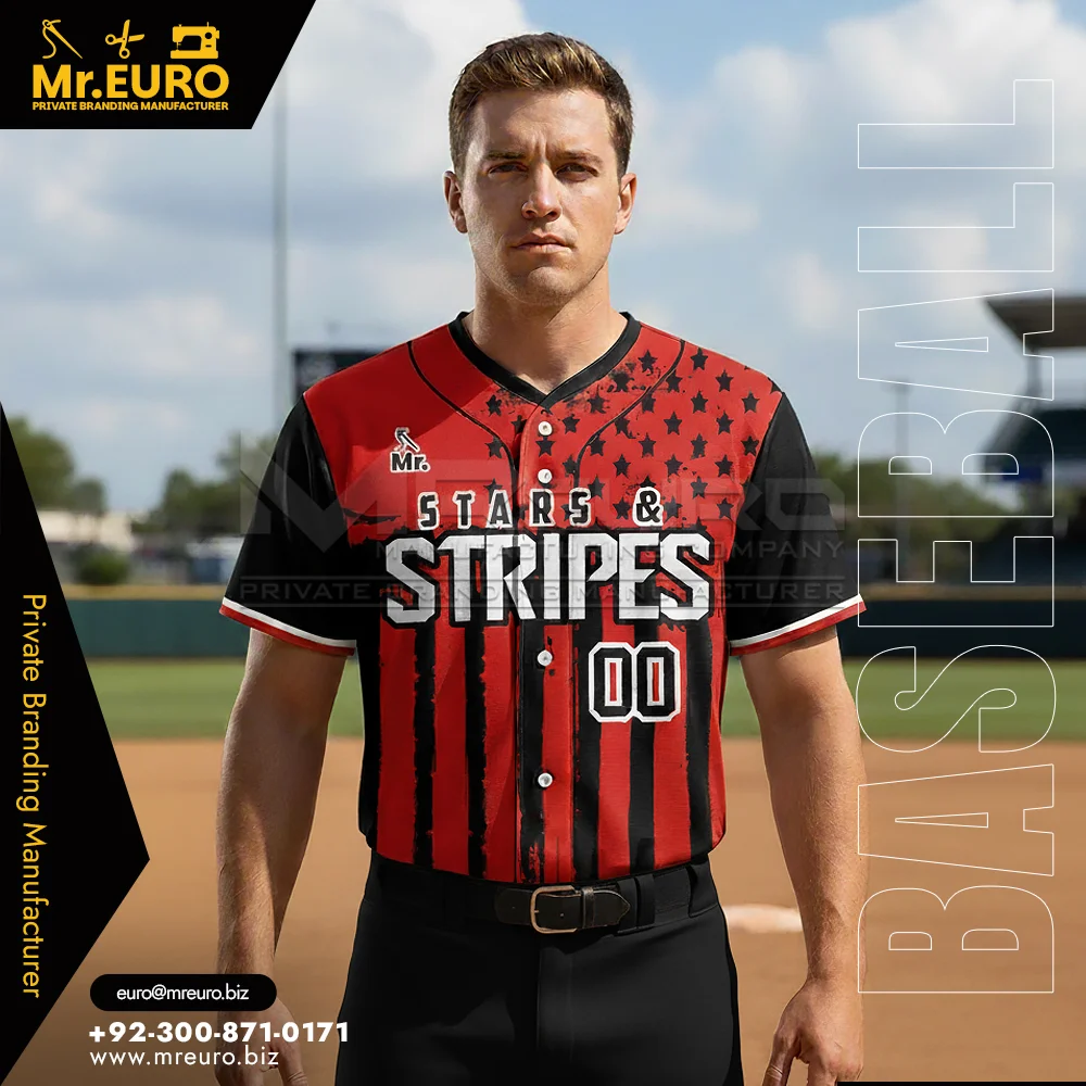 Custom Custom Full Button Baseball Jersey Sublimated Wear - Custom Baseball-Softball Uniforms