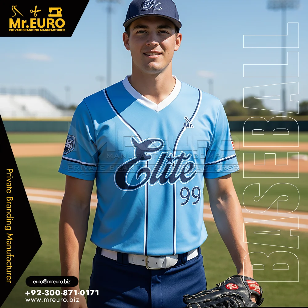 Custom Custom Baseball V-Neck Jersey Sublimated Design - Custom Baseball-Softball Uniforms