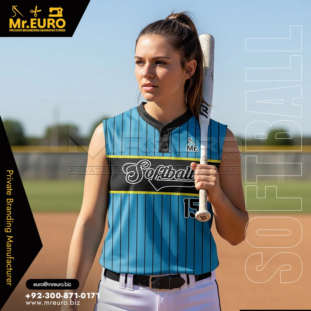 Custom Softball 2-Button Sleeveless Jersey Custom Design - Custom Baseball-Softball Uniforms