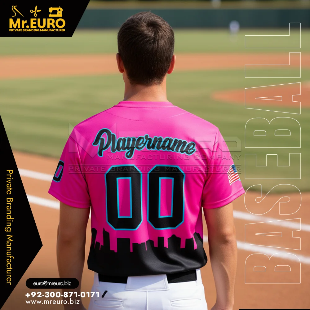 Sublimated Baseball Crew Neck Jersey Custom Wear - Alternate View