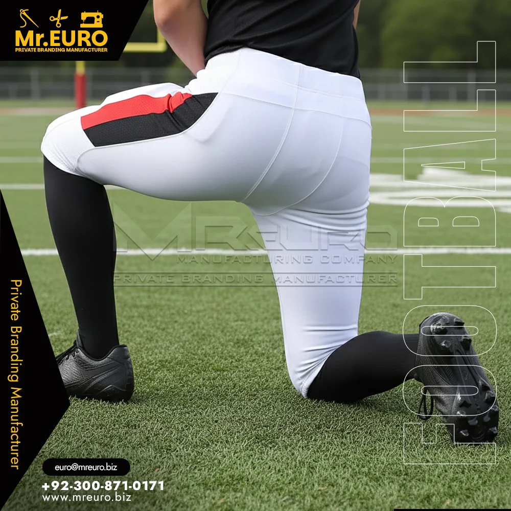Durable Football Pants Custom Belt Loop System - Alternate View