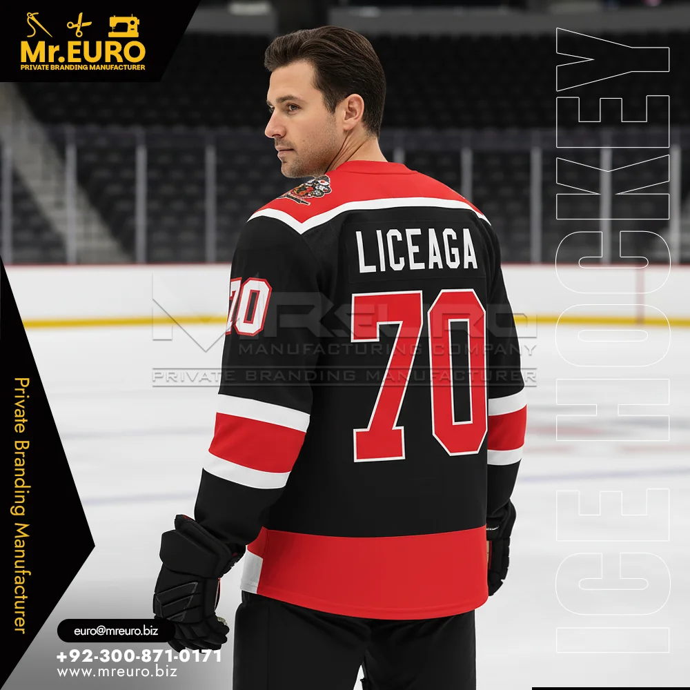 Custom Custom Lace Up Hockey Jersey Heritage Team Style - Custom Ice Hockey Uniforms