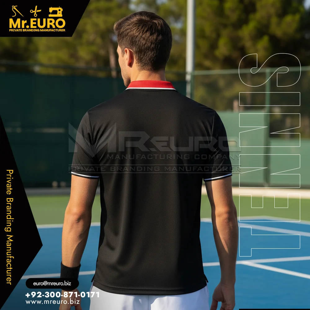 Custom Performance Tennis Polo T-Shirt Peak Court Play - Custom Tennis Uniforms