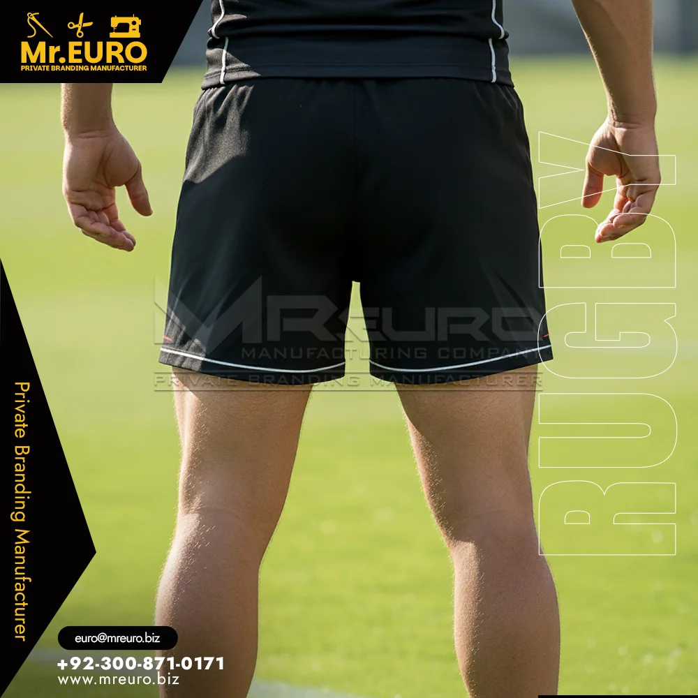 Custom Custom Black Rugby Shorts Bold Team Statement Wear - Custom Rugby Uniforms