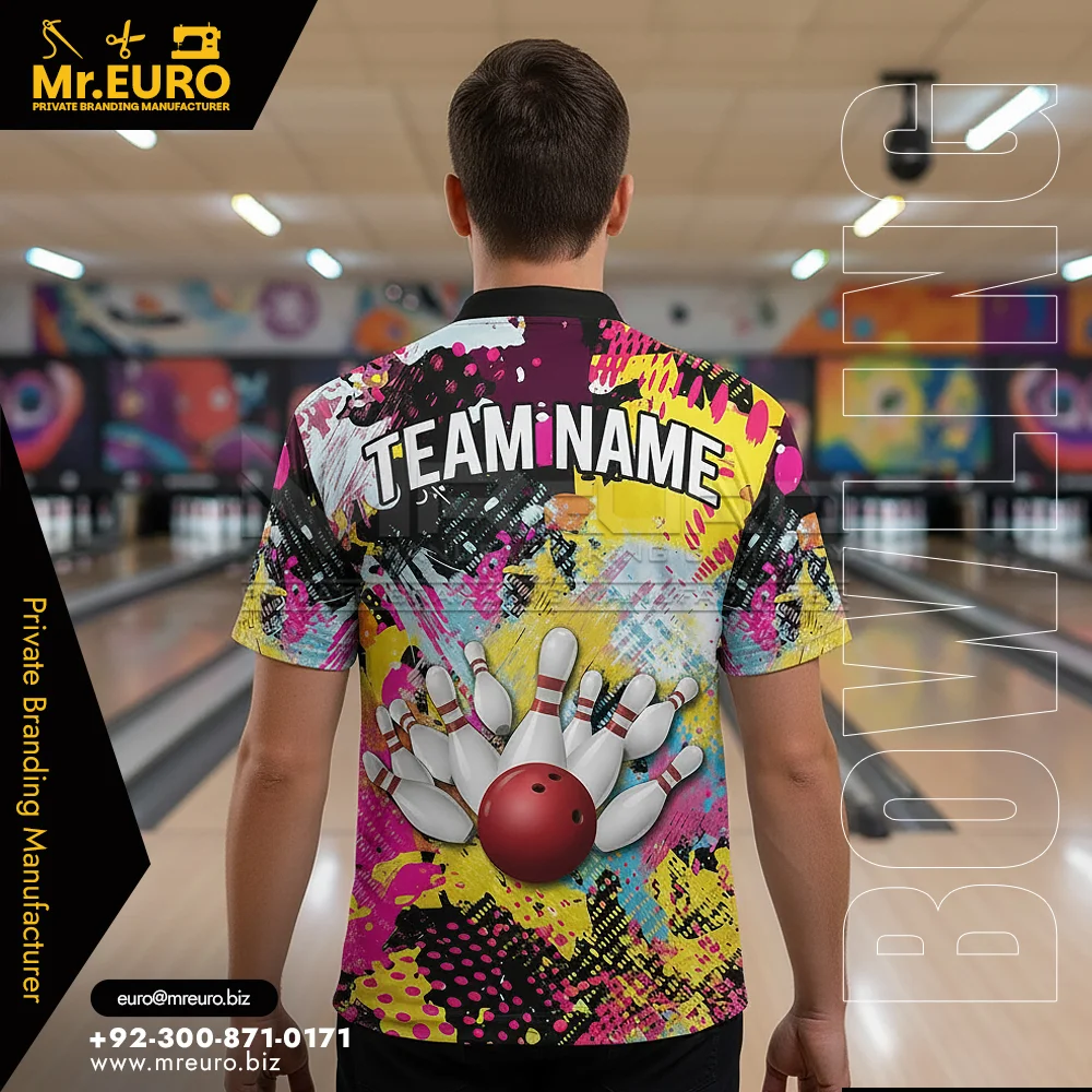 Custom Premium Sublimated Bowling Quarter Zip Jersey - Custom Bowling Uniforms