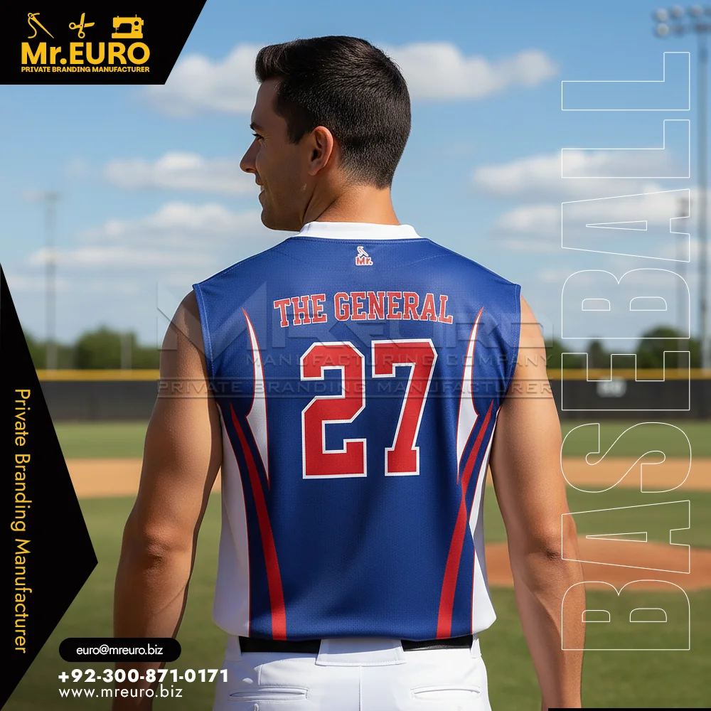 Custom Custom Baseball 2-Button Sleeveless Jersey - Custom Baseball-Softball Uniforms