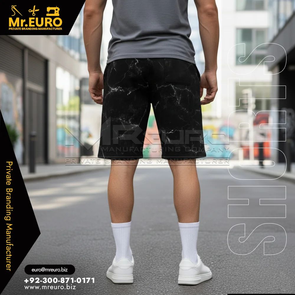 Custom Black Sublimation Sports Shorts - Sports Shorts