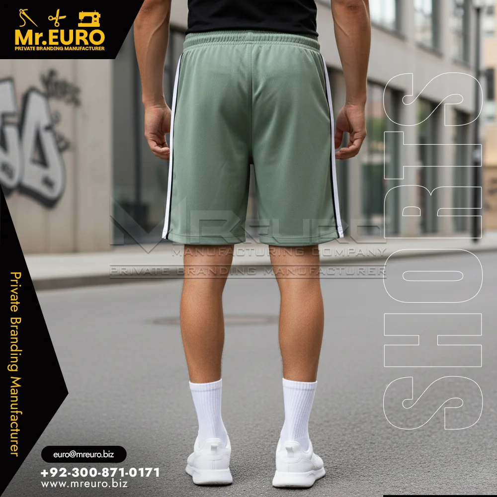 Custom Men's Olive Green Active Training Sports Shorts - Sports Shorts