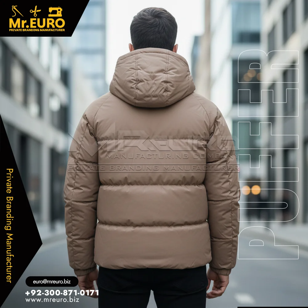 Custom Warm Winter Casual Puffer Jacket Cold Days - Puffer Jackets
