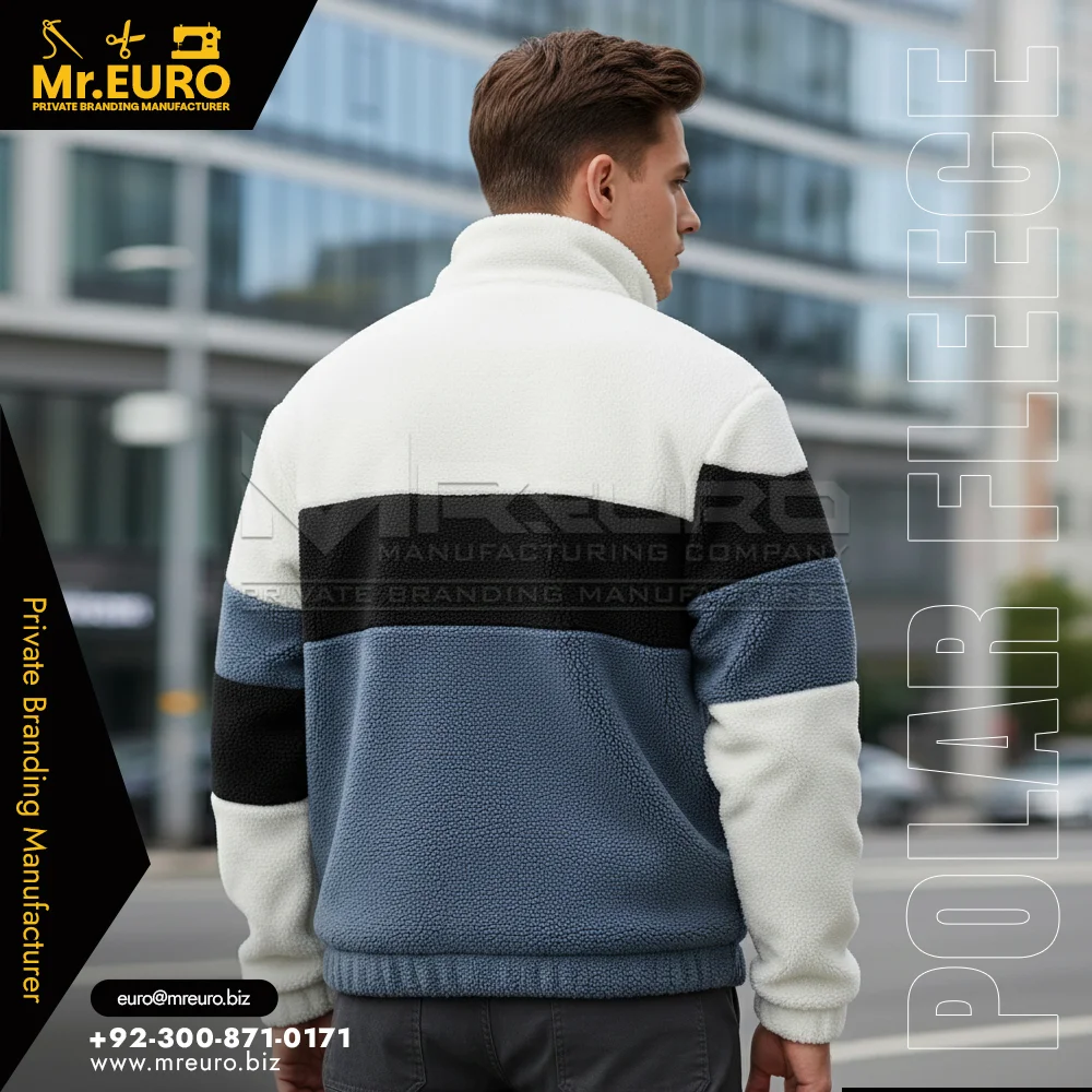Custom Modern Winter Wear Polar Fleece Jacket - Polar Fleece Jackets