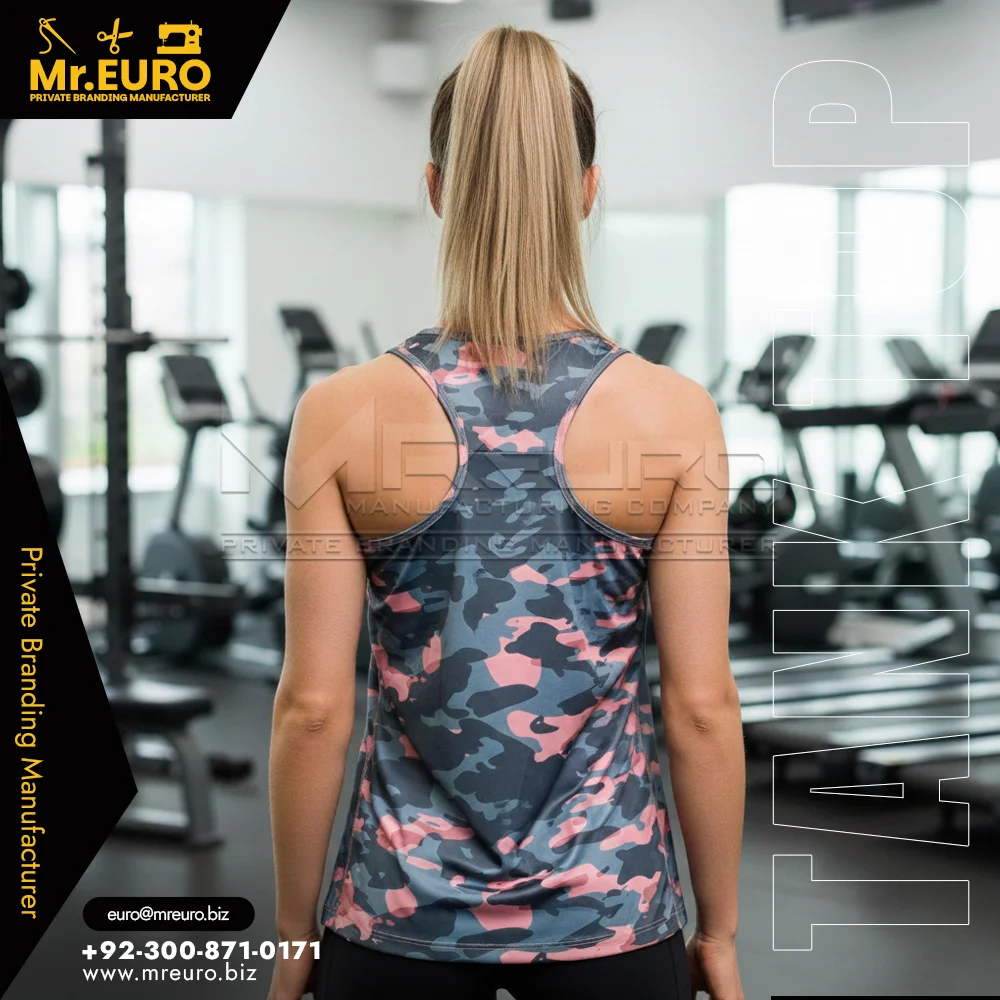 Custom Sublimated Women Workout Fitness Tank Top Design - Women Tank Top