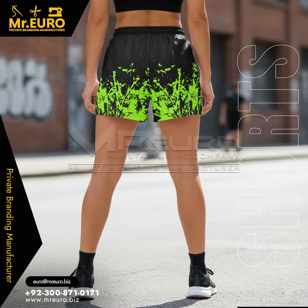 Custom Women Black Graphic Shorts Bold Summer Style - Women Shorts