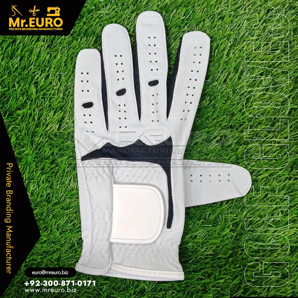 Custom Comfort Fit Classic White Golf Glove - Golf Gloves