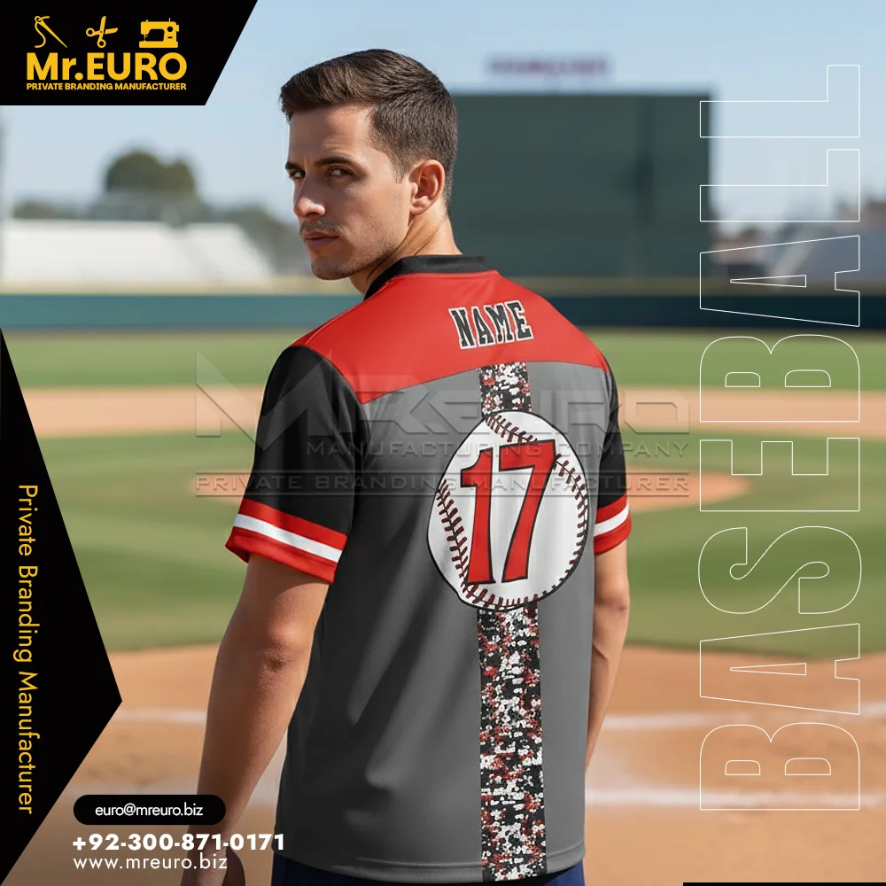 Short Sleeve Baseball Cage Jacket Custom Design - Alternate View