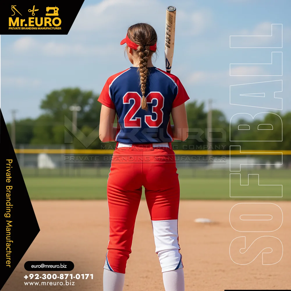 Softball Crew Neck Jersey & Pant Sublimation Sports Uniform - Alternate View